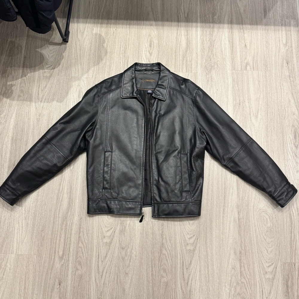 Vintage Black Genuine Leather Jacket
